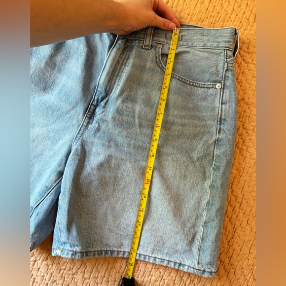 Madewell Light Blue Baggy Jean Shorts, Size 29, Excellent Used Condition! 6 inch - Picture 6 of 10